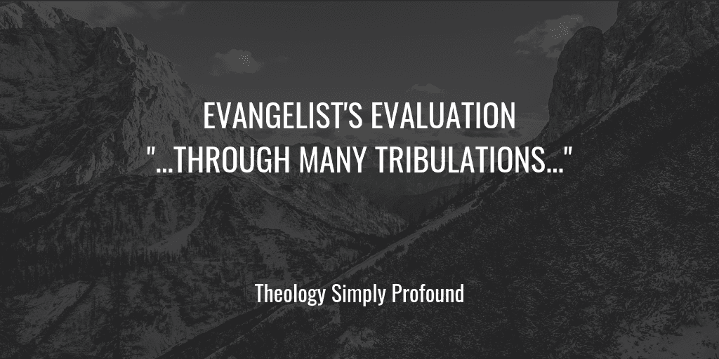 The Pilgrim’s Progress: Evangelist’s Evaluation