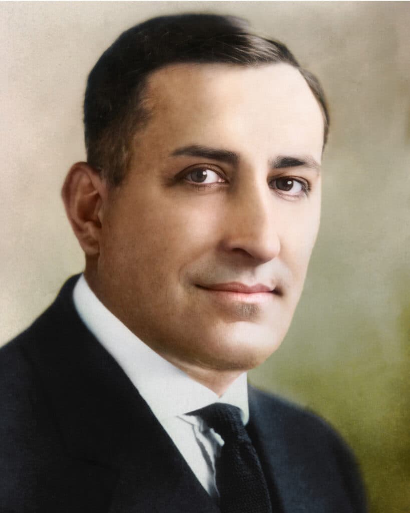 Photo of Arthur F. Perkins restored by Marina Amaral